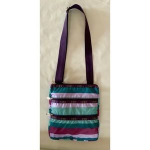 NWOT LeSPORTSAC Aberdeen Stripe Crossbody Bag